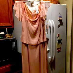 Sequined long dress.